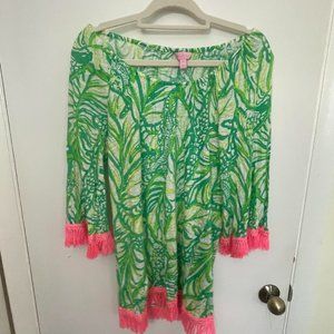 Lilly Pulitzer Fringed Tunic/Coverup